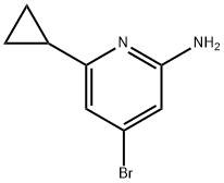 4-Bromo-2-amino-6-cyclopropylpyridine Struktur