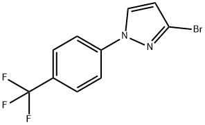 3-bromo-1-(4-(trifluoromethyl)phenyl)-1H-pyrazole, 1622839-69-3, 结构式