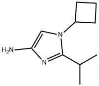 1-Cyclobutyl-2-(1-methylethyl)-1H-imidazol-4-amine Structure