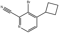 3-Bromo-4-cyclobutyl-2-pyridinecarbonitrile Struktur