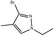 3-Bromo-4-methyl-1-ethyl-1H-pyrazole 化学構造式