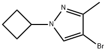 4-Bromo-3-methyl-1-cyclobutyl-1H-pyrazole Structure