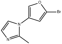 2-Bromo-4-(2-methylimidazol-1-yl)furan Structure