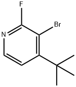 2-Fluoro-3-bromo-4-(tert-butyl)pyridine 结构式