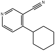 4-Cyclohexylnicotinonitrile 化学構造式