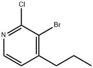 3-Bromo-4-(n-propyl)-2-chloropyridine Struktur