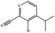 3-Bromo-4-(iso-propyl)-2-pyridinecarbonitrile Struktur