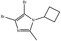 4,5-Dibromo-1-cyclobutyl-2-methyl-1H-imidazole Structure