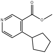 Methyl 4-cyclopentylpyridine-3-carboxylate Structure