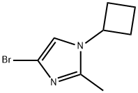 4-Bromo-1-cyclobutyl-2-methylimidazole Struktur