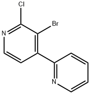 3-Bromo-4-(pyridin-2-yl)-2-chloropyridine Struktur