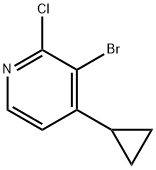 3-Bromo-4-cyclopropyl-2-chloropyridine Struktur