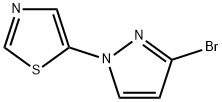 3-BROMO-1-(THIAZOL-5-YL)-1H-PYRAZOLE Structure