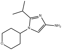 1-(Oxan-4-yl)-2-(1-methylethyl)-1H-imidazol-4-amine|