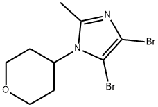 4,5-Dibromo-1-(oxan-4-yl)-2-methyl-1H-imidazole 结构式