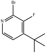 2-Bromo-3-fluoro-4-(tert-butyl)pyridine Struktur