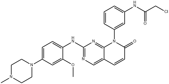 2-Chloro-N-(3-(2-((2-methoxy-4-(4-methylpiperazin-1-yl)phenyl)amino)-7-oxopyrido[2,3-d]pyrimidin-8(7H)-yl)phenyl)acetamide|