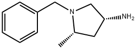 3-Pyrrolidinamine, 5-methyl-1-(phenylmethyl)-, (3R,5S)- 结构式