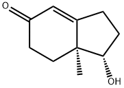 1-Hydroxy-7a-methyl-1,2,3,6,7,7a-hexahydro-inden-5-one 结构式