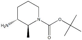 tert-butyl (2S,3R)-3-amino-2-methylpiperidine-1-carboxylate Struktur