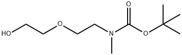 tert-Butyl (2-(2-hydroxyethoxy)ethyl)(methyl)carbamate Struktur