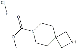 methyl 2,7-diazaspiro[3.5]nonane-7-carboxylate hydrochloride Struktur