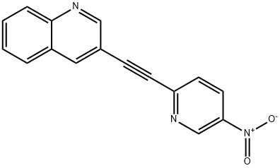 3-(5-NITRO-PYRIDIN-2-YLETHYNYL)-QUINOLINE,163085-38-9,结构式