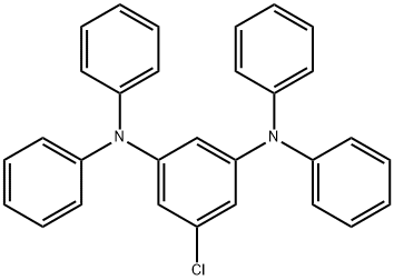 1,3-Benzenediamine, 5-chloro-N1,N1,N3,N3-tetraphenyl-, 1630850-28-0, 结构式