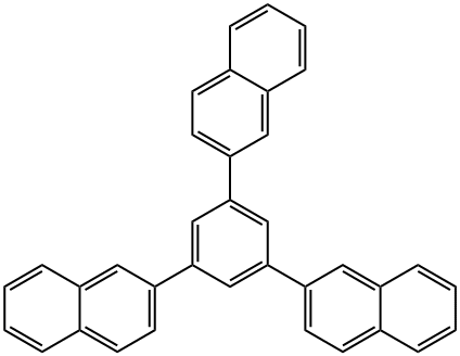 2-[3,5-di-(naphthalen-2-yl)-phenyl]-naphthalen Struktur