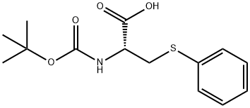 (2R)-2-{[(tert-butoxy)carbonyl]amino}-3-(phenylsulfanyl)propanoicacid Structure