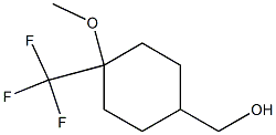 [4-methoxy-4-(trifluoromethyl)cyclohexyl]methanol Structure