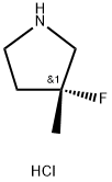 (R)-3-fluoro-3-methylpyrrolidine hydrochloride Struktur