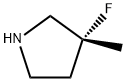 (R)-3-fluoro-3-methylpyrrolidine Structure