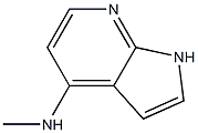 N-methyl-1H-pyrrolo[2,3-b]pyridin-4-amine 结构式