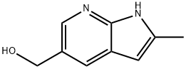 {2-methyl-1H-pyrrolo[2,3-b]pyridin-5-yl}methanol Struktur