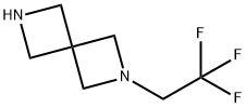 2-(2,2,2-trifluoroethyl)-2,6-diazaspiro[3.3]heptane, 1638763-96-8, 结构式