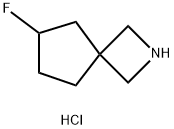 6-fluoro-2-azaspiro[3.4]octane hydrochloride Struktur