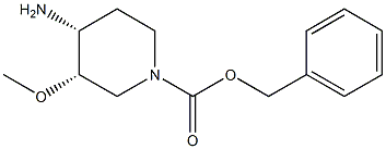 benzyl (3S,4R)-4-amino-3-methoxypiperidine-1-carboxylate Structure