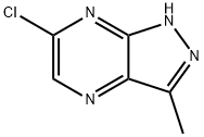 6-CHLORO-3-METHYL-1H-PYRAZOLO[3,4-B]PYRAZINE, 1638768-76-9, 结构式