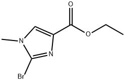 ETHYL 2-BROMO-1-METHYL-1H-IMIDAZOLE-4-CARBOXYLATE, 1639289-05-6, 结构式