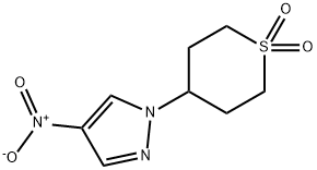 4-(4-硝基-1H-吡唑-1-基)四氢-2H-硫吡喃 1,1-二氧化物,1639350-77-8,结构式