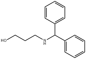 3-[(diphenylmethyl)amino]propan-1-ol 化学構造式