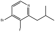 4-Bromo-3-fluoro-2-(iso-butyl)pyridine Structure
