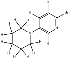 2-Bromo-5-(piperidino)pyridine-d13 Structure