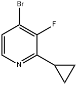 4-Bromo-3-fluoro-2-cyclopropylpyridine Structure