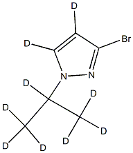 3-Bromo-1-(iso-propyl)pyrazole-d9 Struktur
