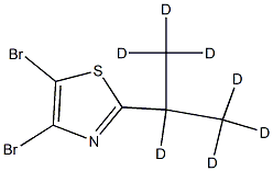 4,5-Dibromo-2-(iso-propyl-d7)-thiazole 结构式