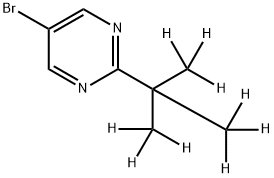 5-Bromo-2-(tert-butyl-d9)-pyrimidine Struktur