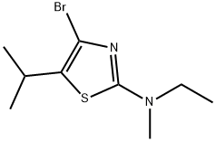 4-Bromo-5-(iso-propyl)-2-(methylethylamino)thiazole Structure
