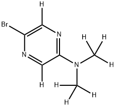 5-bromo-N,N-bis(methyl-d3)pyrazin-2-amine-3,6-d2|
